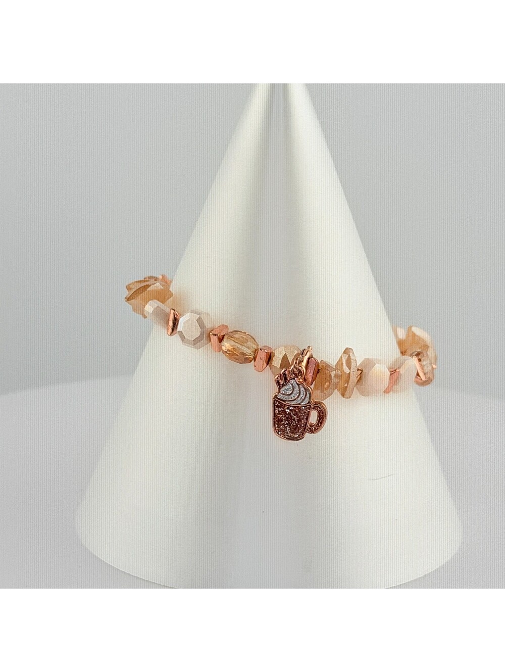 Bomb Party Single Stack Bracelet - on Rose Gold #32